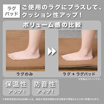 Amazon｜ニトリ(NITORI) 低反発ラグパッド 下敷き専用 195X235